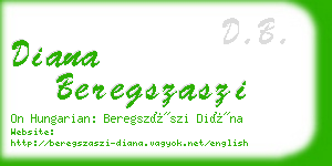 diana beregszaszi business card